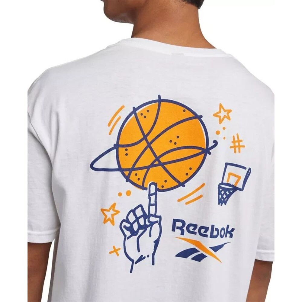 Reebok Men's Spinster Classic Logo Graphic Cotton Short Sleeve T-Shirt XL - Picture 3 of 4